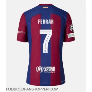 Barcelona Ferran Torres #7 Hjemmebanetrøje 2023-24 Kortærmet